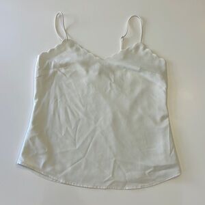 J Crew Factory Adjustable Straps Cami - Ivory/Off White - Size 0